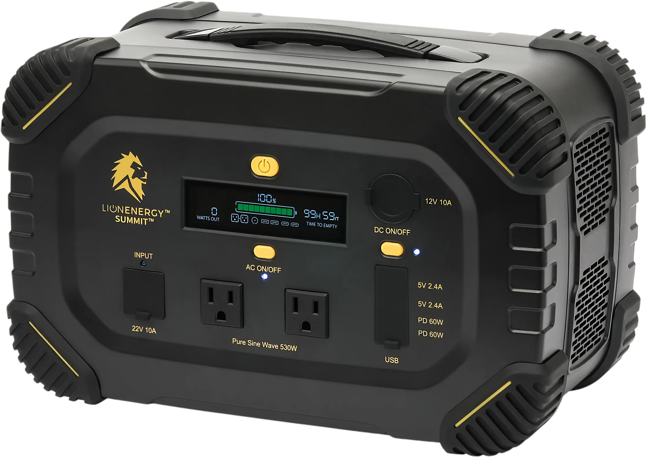 Lion Energy Summit 665Wh/530W Solar Generator Pure Sine Wave RFB