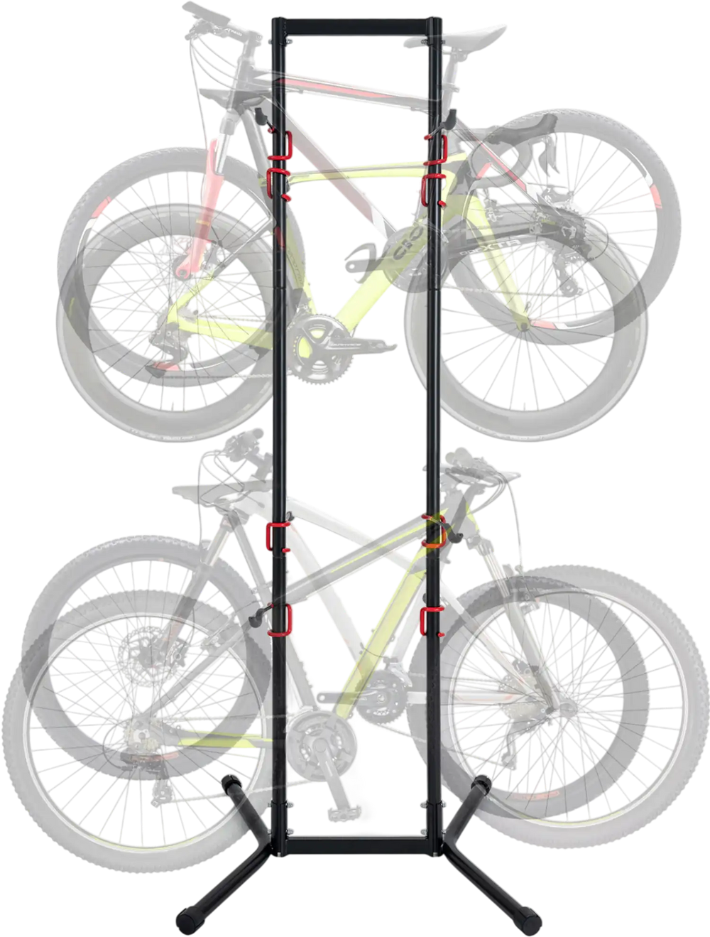 Adjustable Bike Storage Rack with Vertical Stand for 4 Bikes and Garage
