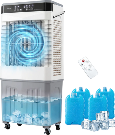 Costway 2100 CFM 3-in-1 Evaporative Air Cooler 7.2 Gal Tank 31562612 New