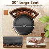 20" swivel bar stool seat with PVC leather and soft sponges, designed for comfort and stability in your kitchen.