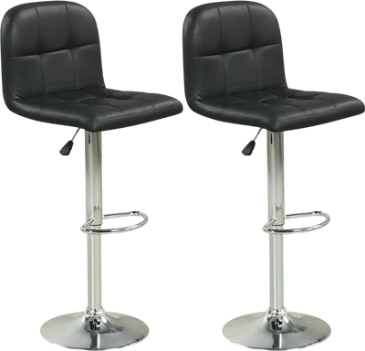 Costway Swivel Bar Stools Set of 2 w/ Footrests Metal Base 78365527 New