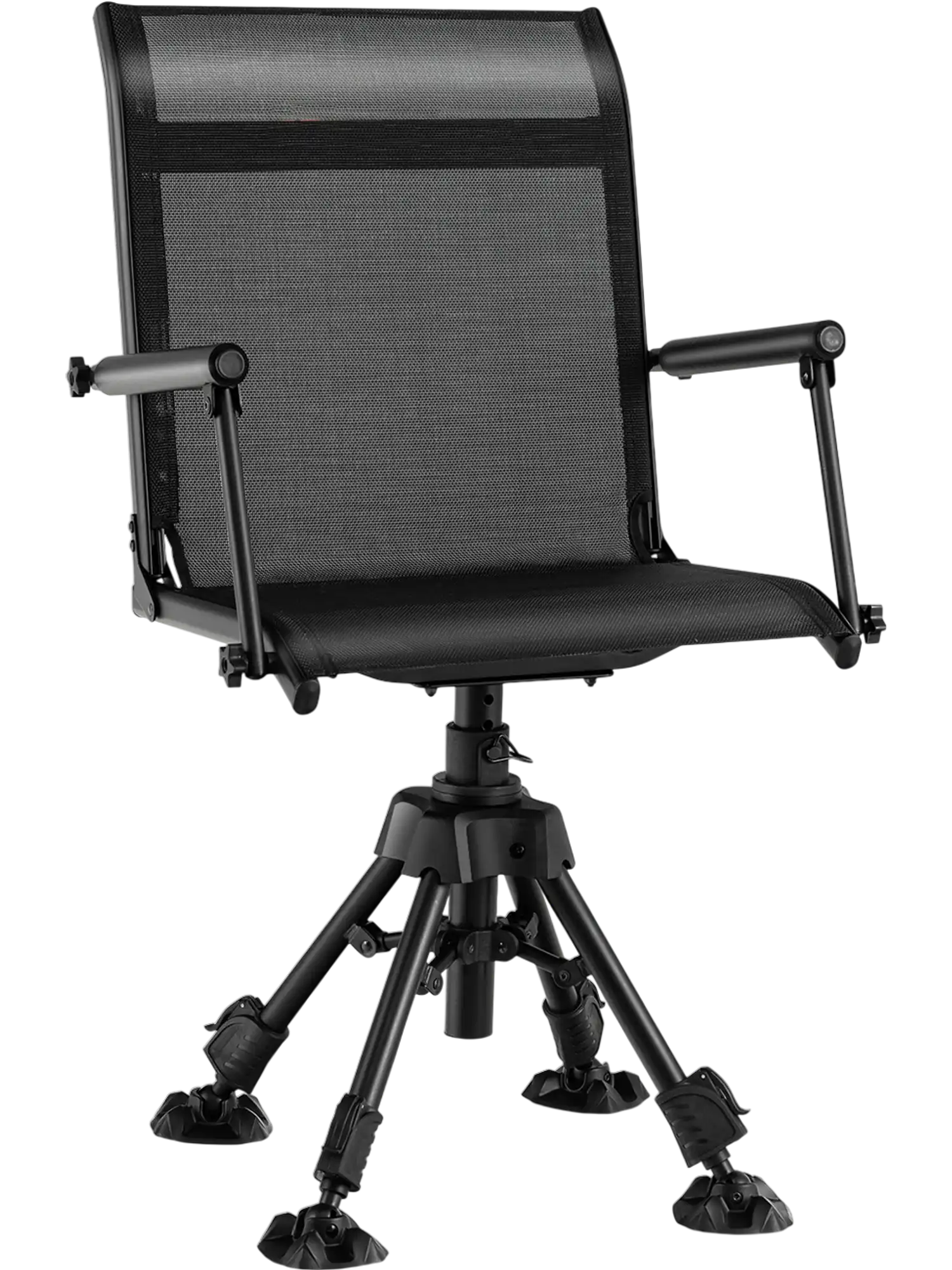 Costway Folding Swivel Patio Chair 4 Adjustable Legs 24913785 New