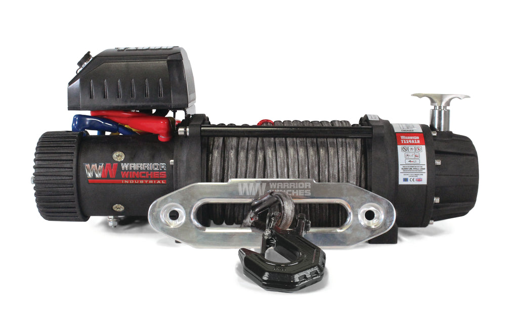 Warrior Winches T1000 Electric Winch 14,500 Lb Severe Duty 12-Volt Synthetic Rope New