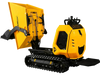 1800lb 420cc  E-start Gas Engine Stand-ON Hydraulic Track Dumper with Self-Loading ,  T80