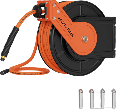 Giraffe Tools Retractable Air Hose Reel New