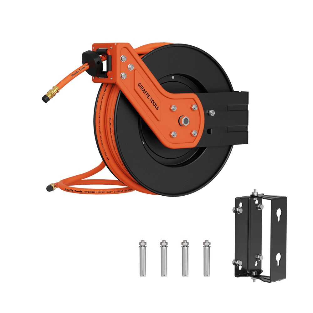 Giraffe Tools Retractable Air Hose Reel 3/8in 25ft-50ft New