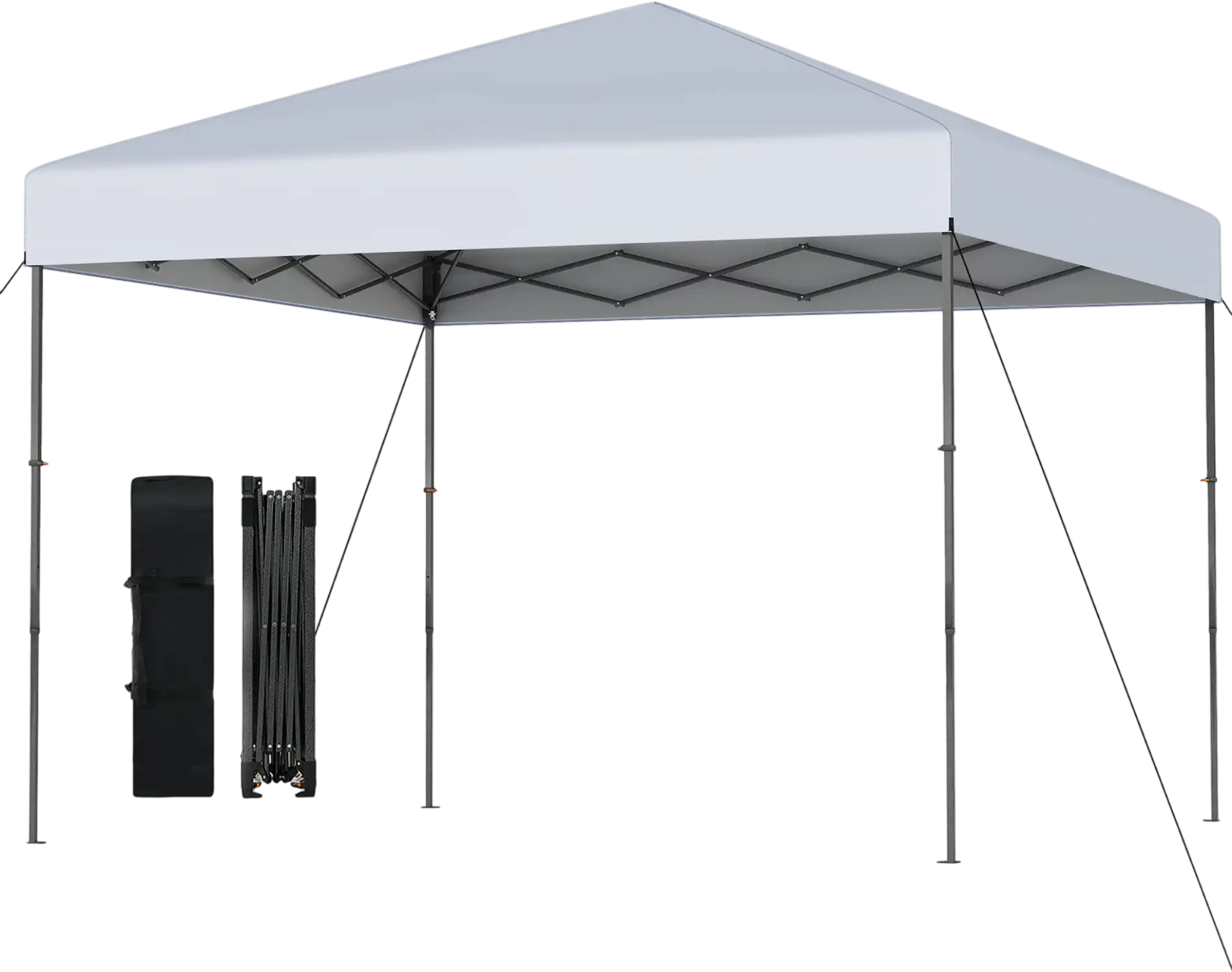 Costway 10' x 10' Pop-Up Canopy Tent w/ Carrying Bag & 8 Stakes 46534066 New