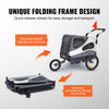 Vevor Dog Bike Trailer 100 lbs. Capacity 2-in-1 Pet Bicycle Stroller Folding Black/Gray New