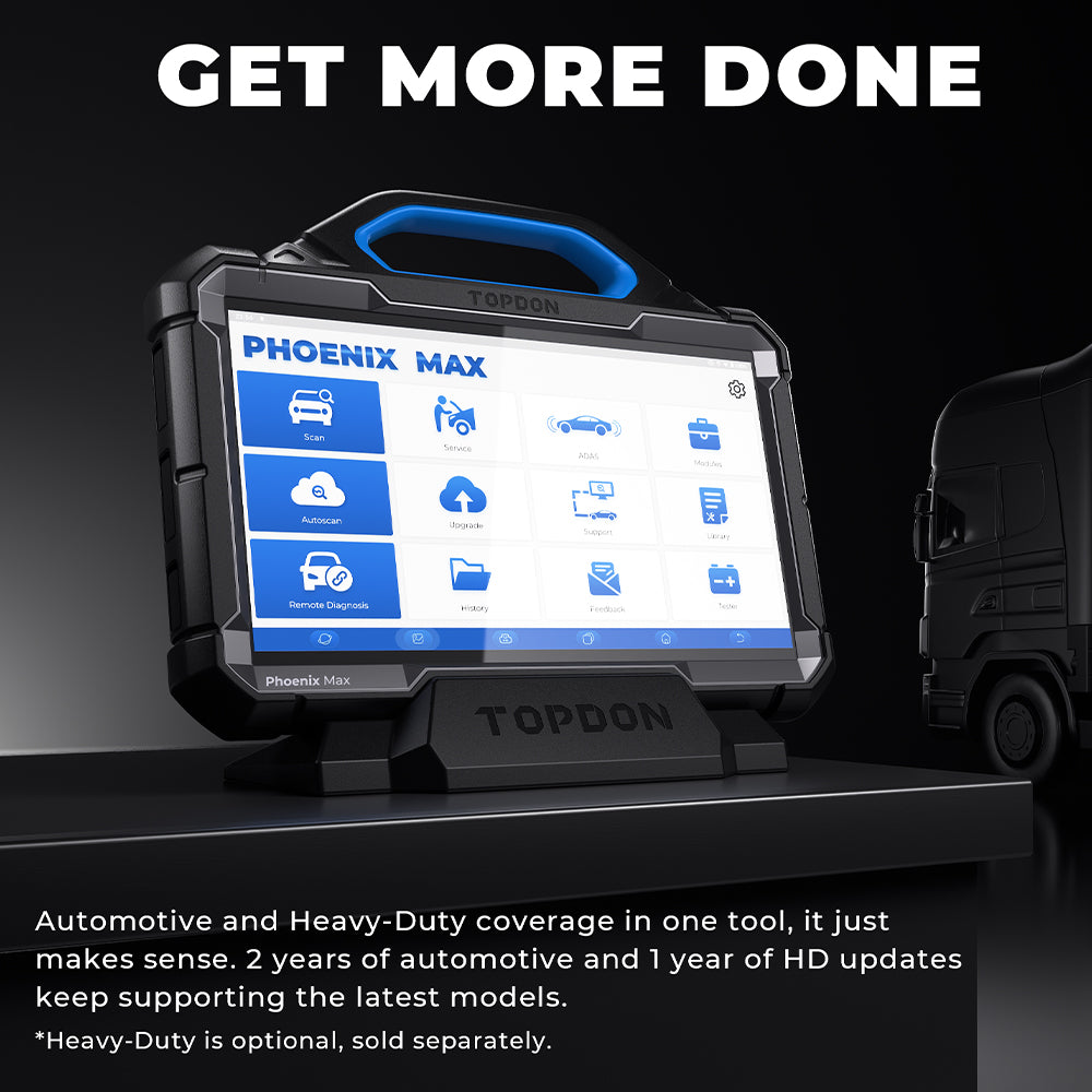 Topdon Phoenix Max Diagnostic Scan Tool 13.3" with Scope and Docking Station New