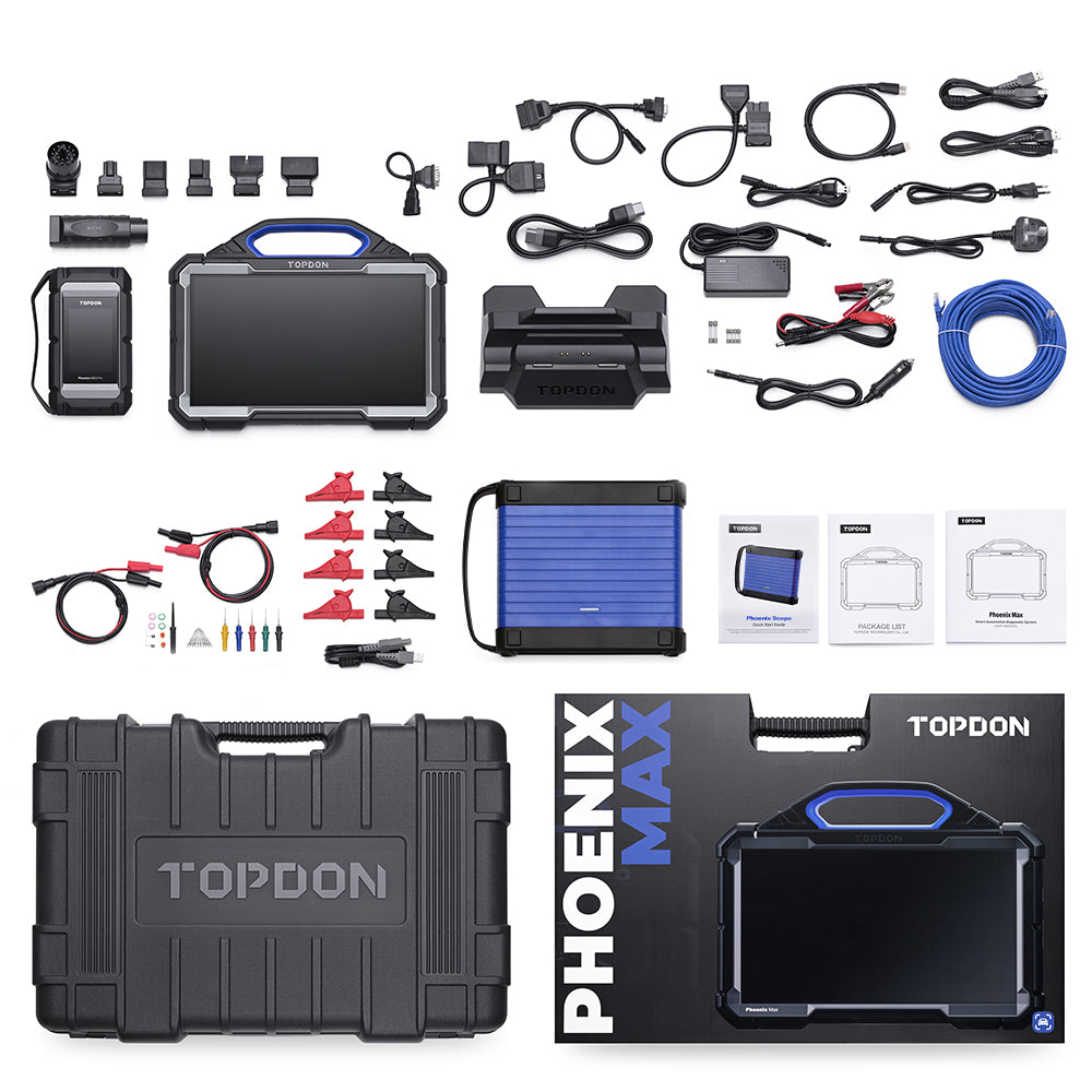 Topdon Phoenix Max Diagnostic Scan Tool 13.3" with Scope and Docking Station New