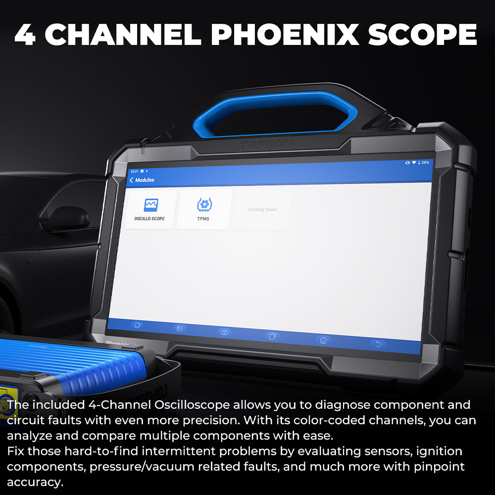 Topdon Phoenix Max Diagnostic Scan Tool 13.3" with Scope and Docking Station New