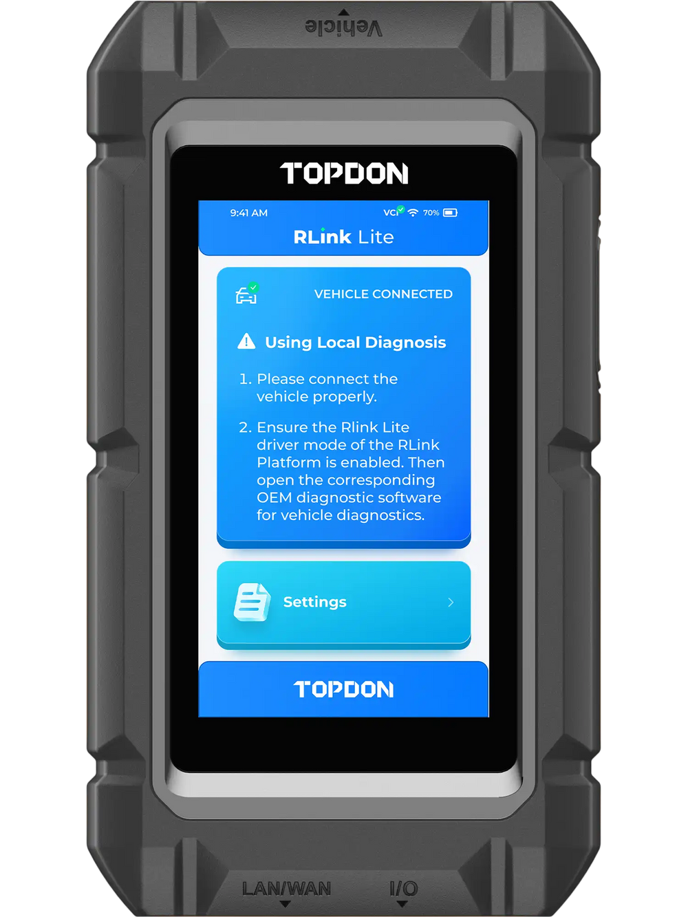 TOPDON RLink Lite J2534 Compliant Passthrough Programming Device New