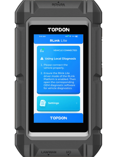 TOPDON RLink Lite J2534 Compliant Passthrough Programming Device New