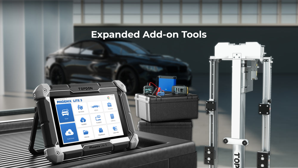 TOPDON Phoenix Lite 3 Scan Tool 8" OE-Level, Serv Funcs, Bi-Directional Controls New