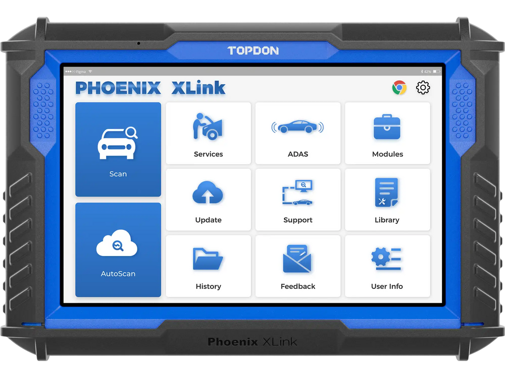 TOPDON Phoenix XLink Scan Tool 10.1" OE-Level, Cloud-Based Programming, Adv Proto New