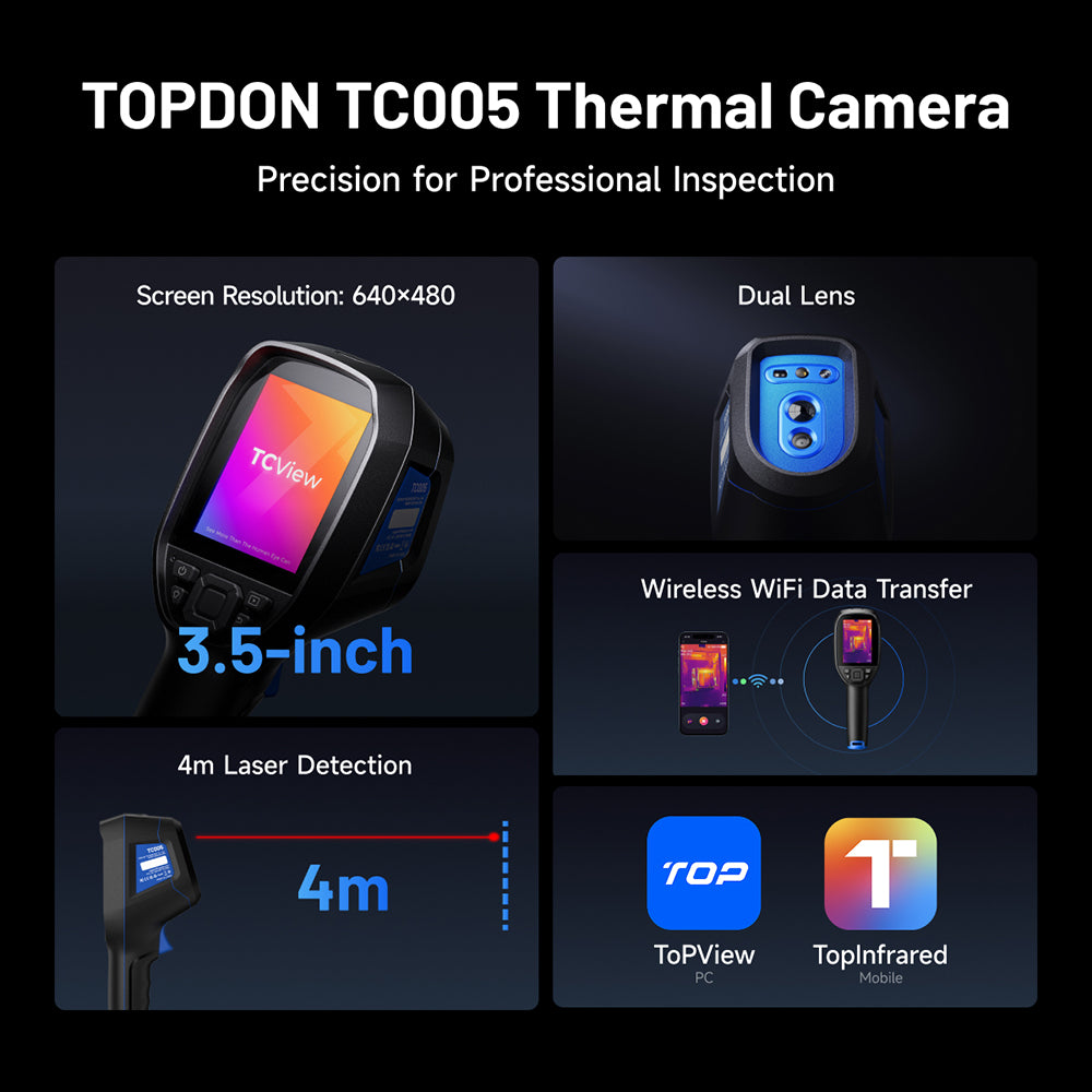 TOPDON TC005 Dual-Lens Handheld Thermal Camera New