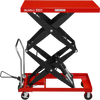 Mobile Double Scissor Lift Table Cart 2200lbs Capacity,  Platform Size,  47.2" x 24",  Height 66.9" ,  TFD22