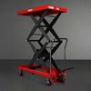 Mobile Double Scissor Lift Table Cart 2200lbs Capacity,  Platform Size,  47.2" x 24",  Height 66.9" ,  TFD22