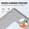 Vevor Aluminum Gutter Guard 52 PCS 6" Width 208' Total Length DIY Fits Any Gutter Type New