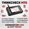 Thinkcar Thinkcheck M70 Diagnostic Tablet 5" Full System OBD2 Scanner Code Reader New