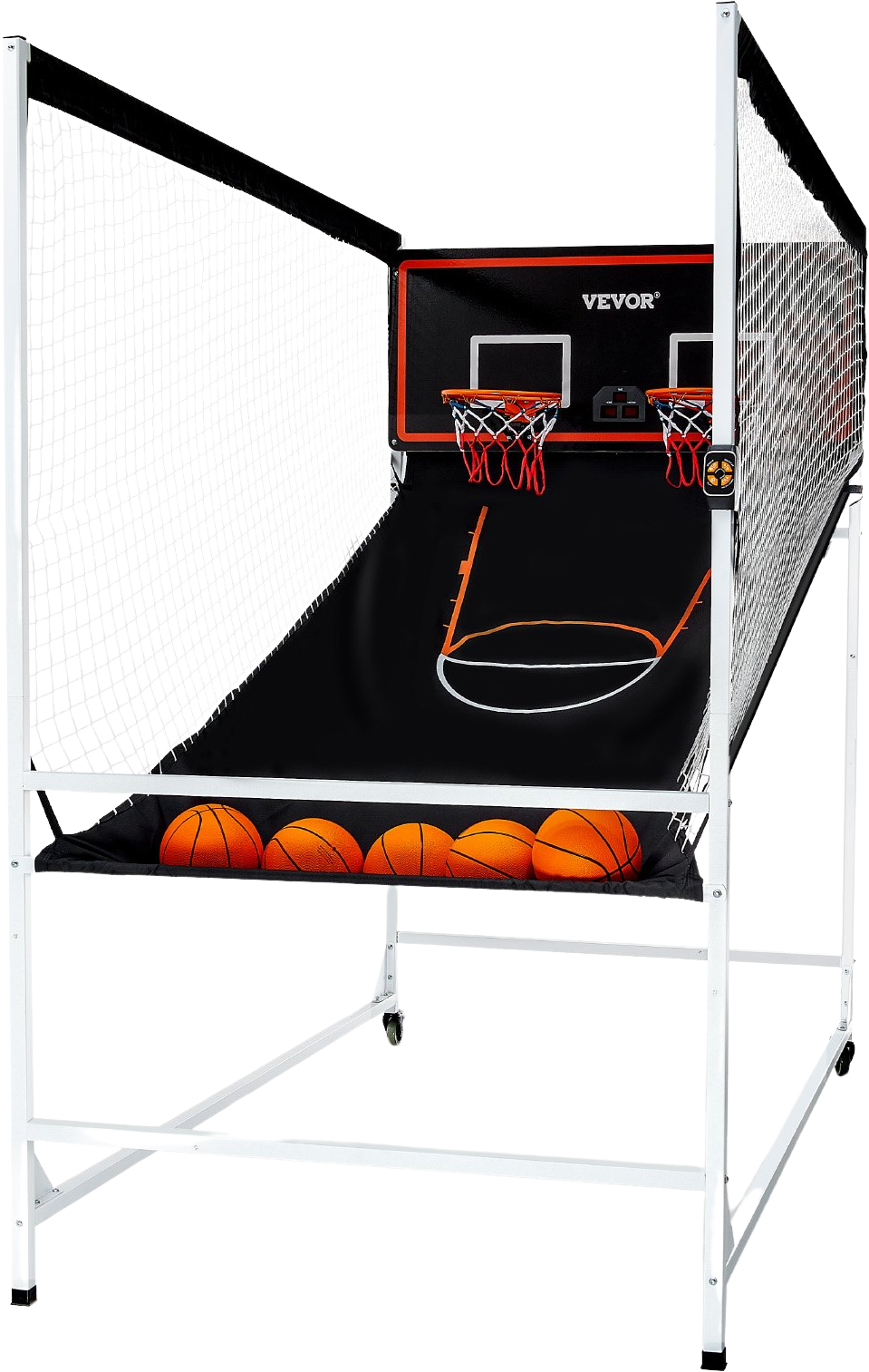 Vevor Arcade Basketball Game 7.5' Indoor 2-Player Dual Shot with 8 Game Modes and Electronic Scoreboard New