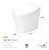 Anzzi TL-ST823WH Envo Vail Bidet Toilet Smart 1.28 GPF Elongated with Remote Control and Heated Seat New