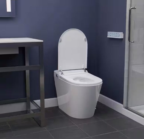 Anzzi TL-ST950WIFI-WH Envo Echo Bidet Toilet Smart 1.28 GPF Elongated with Voice and WiFi Control New
