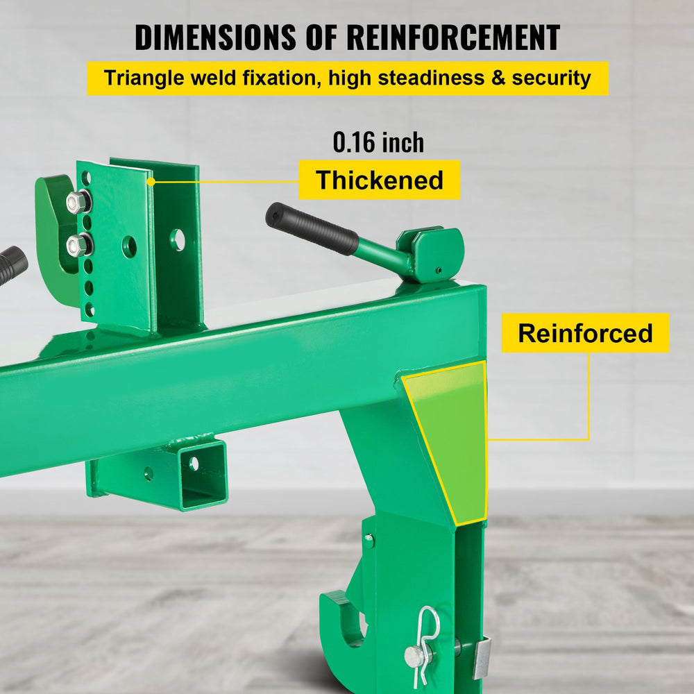 Vevor 3-Point Quick Hitch 3000 Lbs Capacity Adaptation to Category 1 & 2 Tractors New