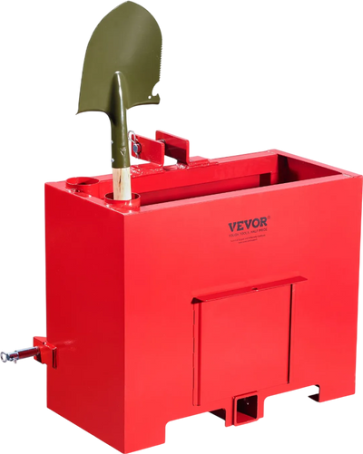 Vevor 3-Point Ballast Box 800 Lb Category 1 Quick Hitch Tractor Counterweight and Tool Holder New