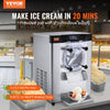 Vevor Ice Cream Machine 3.2 Gal per Hour 1713W Countertop Stainless Steel Single Flavor with LED Panel New