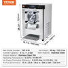 Vevor Ice Cream Machine 3.2 Gal per Hour 1713W Countertop Stainless Steel Single Flavor with LED Panel New