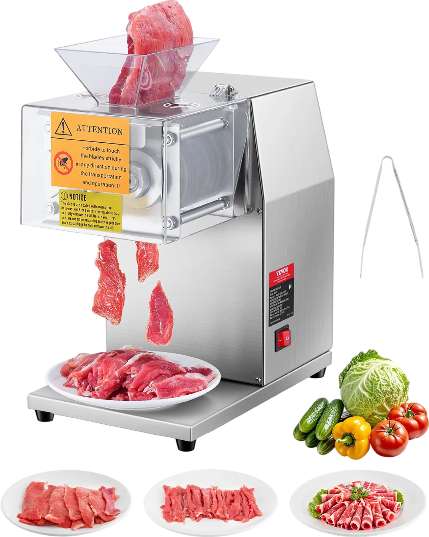 Vevor 850W Electric Meat Cutter 3.4