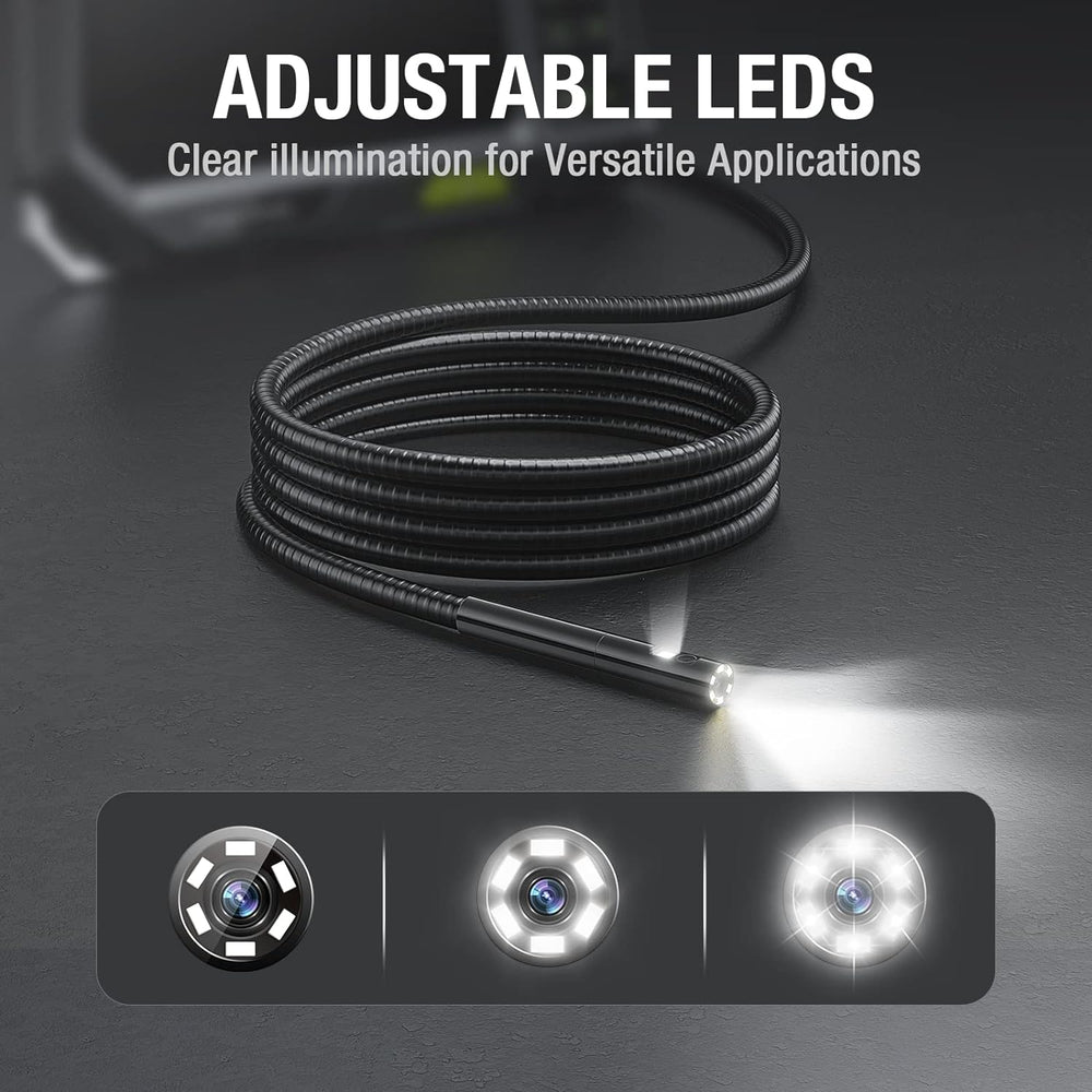 Teslong Inspection Camera Pro 5.5mm Dual-Lens 5" HD Screen 3.2' Probe NTS500D55DL1 New