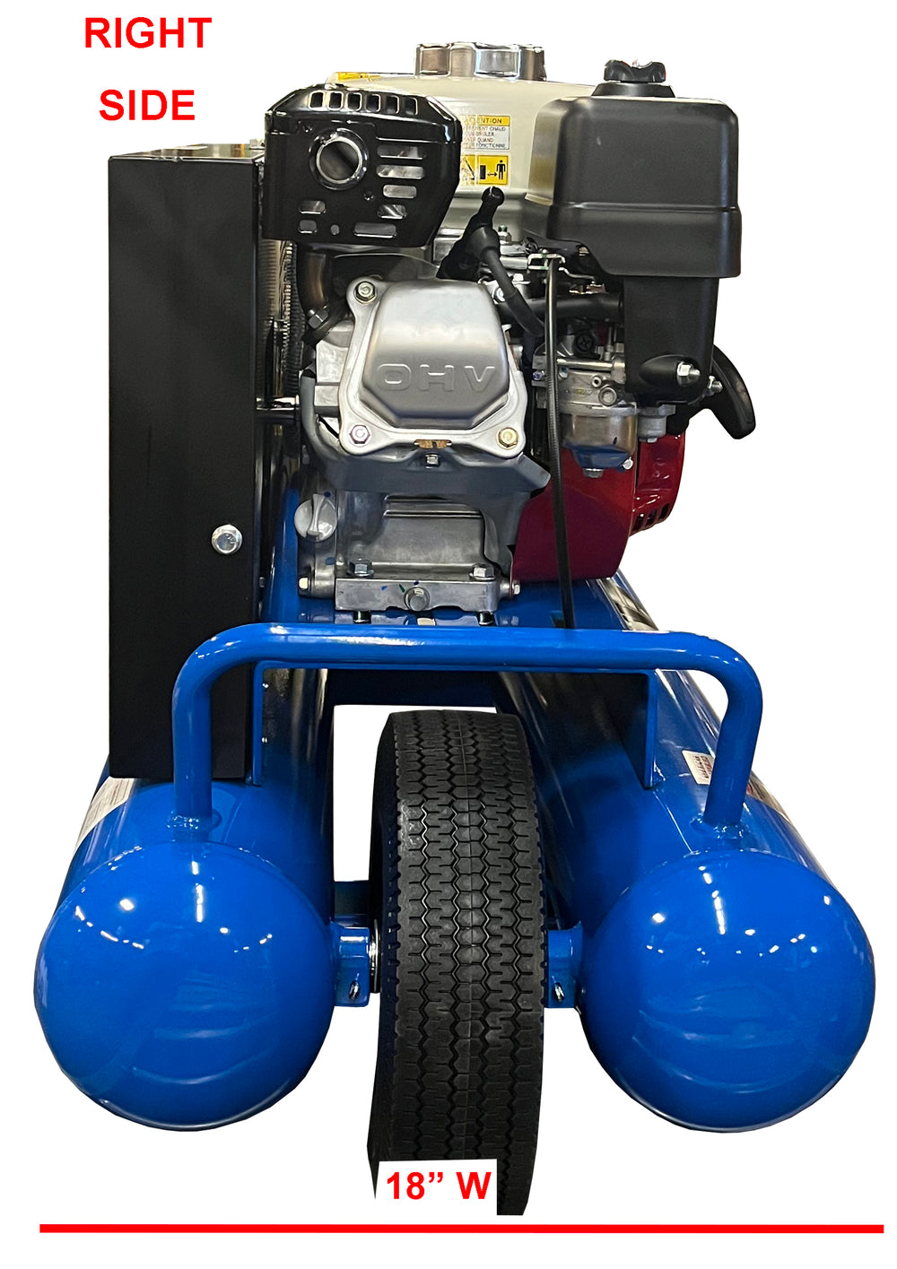 Eagle TT90GE Air Compressor Wheelbarrow 150 PSI 10 Gallon 18.5 CFM 9 HP Honda GX270 Electric Start New