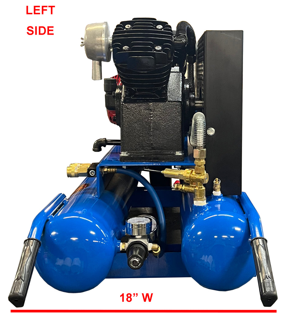 Eagle TT90G Air Compressor Wheelbarrow 150 PSI 10 Gallon 18.5 CFM 9 HP Honda GX270 New