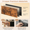 Detailed view of the 3-layer premium materials in the TV stand dresser with robust wooden support for durability.