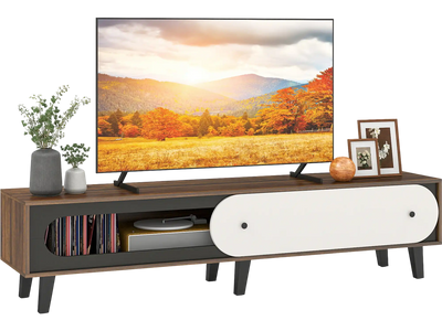 Costway Mid Century Modern TV Stand Entertainment Center for 80