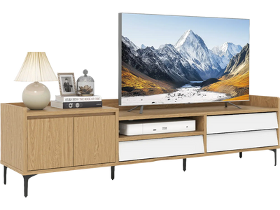Costway Mid Century Modern TV Stand for TVs up to 80