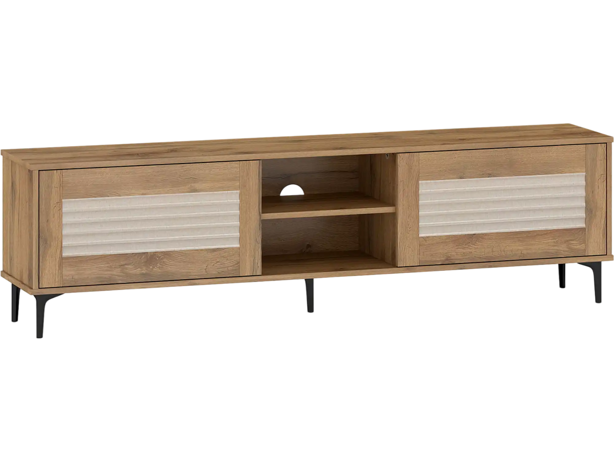 Costway Waveform Fluted TV Stand for TVs up to 70