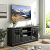 Costway TV Stand for 70" TVs with Glass Doors and Storage New