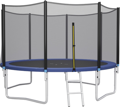 Costway Trampoline 14' Outdoor Recreational with Enclosure Net and Ladder New