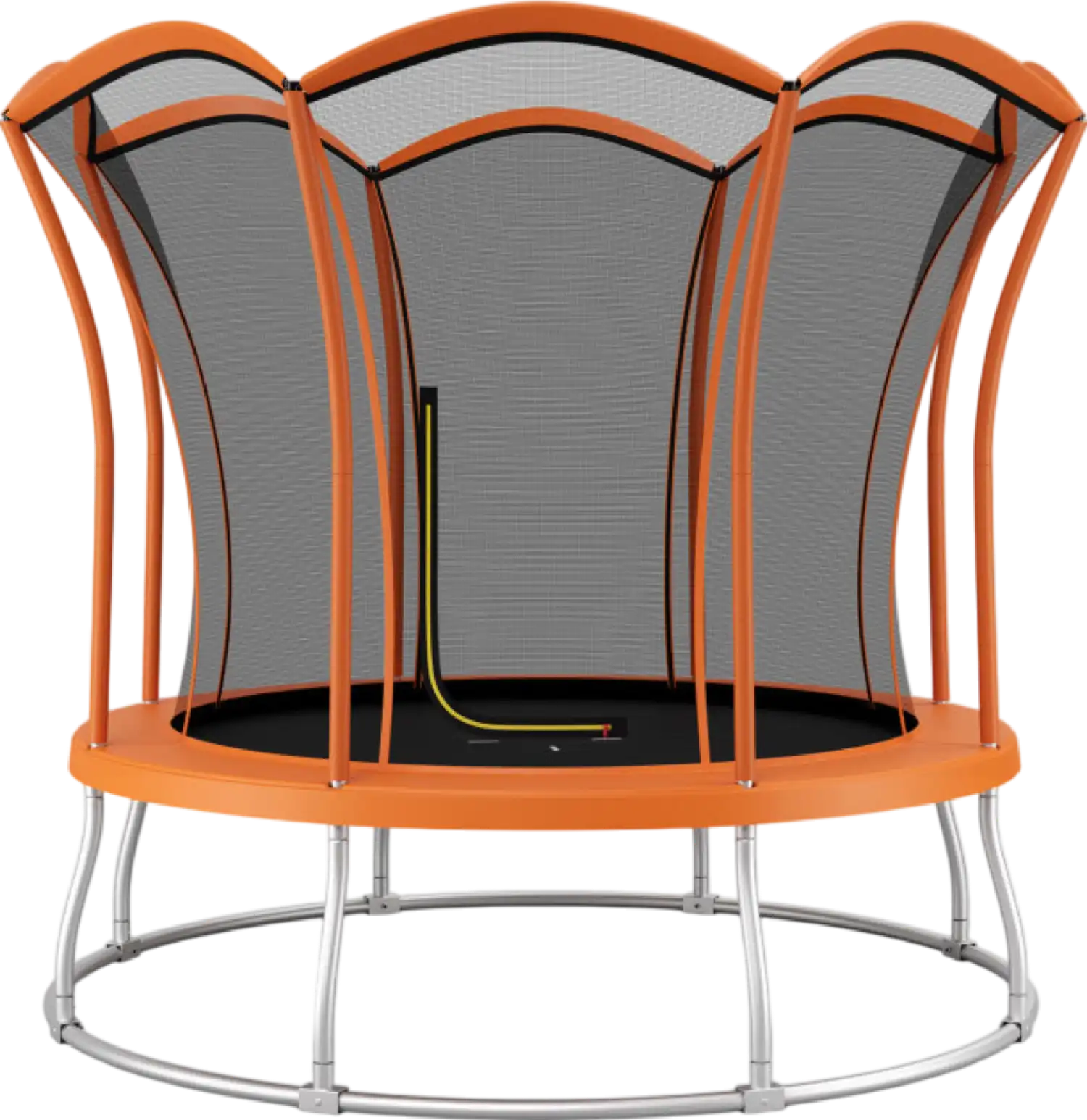 Costway Trampoline 10' Outdoor Flower Shape with Enclosure Net and Safety Features New
