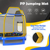 Costway Trampoline 7' Kids with Ladder Slide and Enclosure for Indoor and Outdoor New