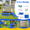 Costway Trampoline 7' Kids with Ladder Slide and Enclosure for Indoor and Outdoor New