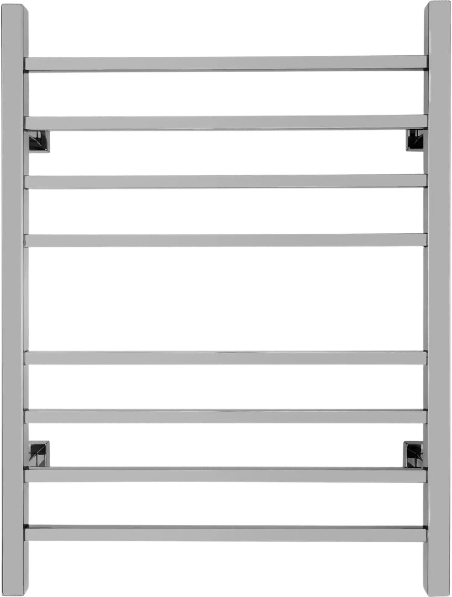 WarmlyYours TW-SR08PS-HP Sierra Dual Connection 8 Bar Towel Warmer in Polished Steel New