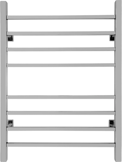 WarmlyYours TW-SR08PS-HP Sierra Dual Connection 8 Bar Towel Warmer in Polished Steel New