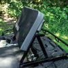 Universal Mount ATV Backrest side view showing adjustable position
