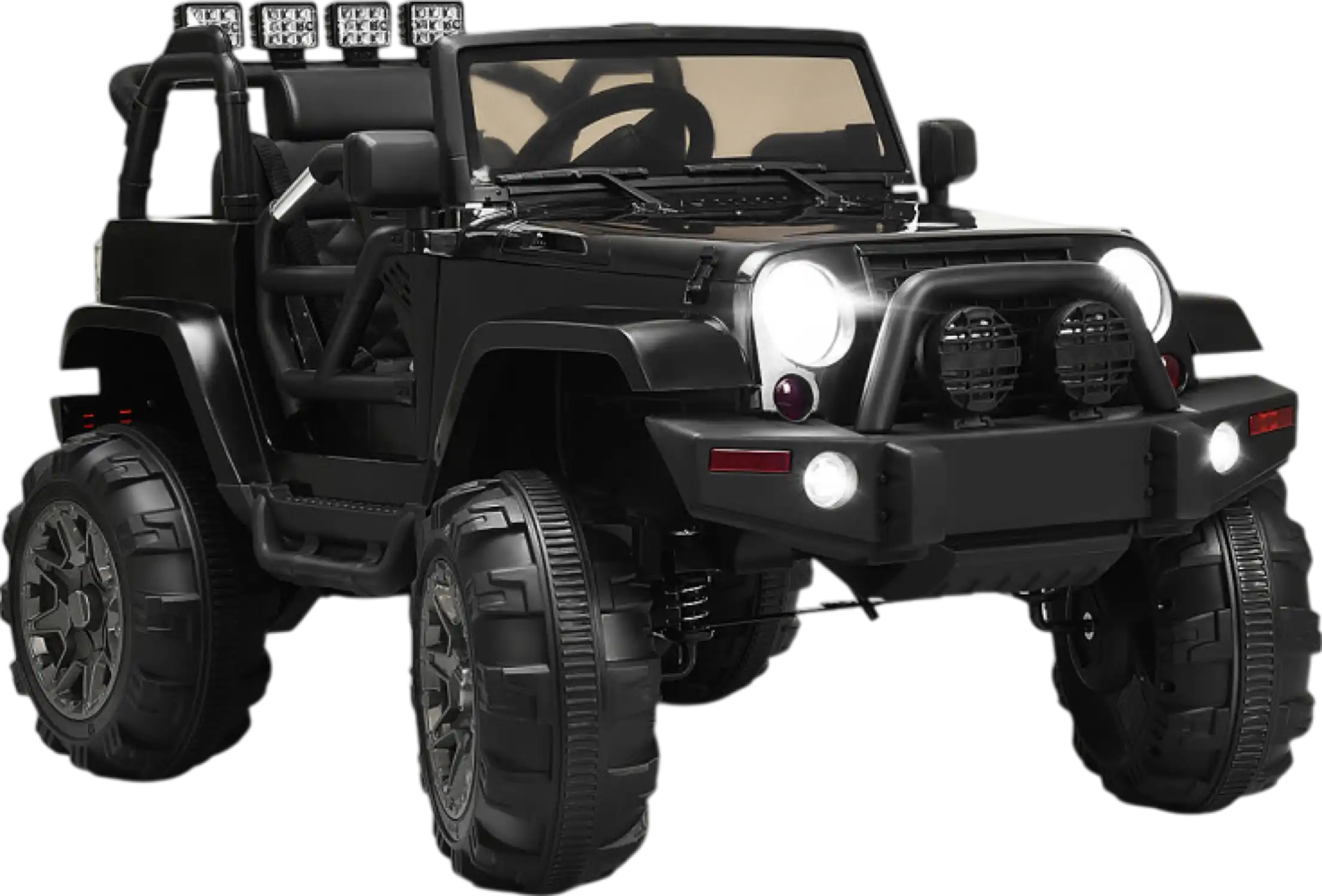 Costway Ride On Electric Truck 12V with Parental Remote Control LED Lights and Slow Start New