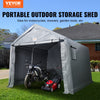 Vevor Outdoor Storage Shelter 10' x 10' x 8.5' Portable Shed with Roll-Up Zipper Door and Ventilated Windows New