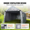 Vevor Outdoor Storage Shelter 10' x 15' x 8' Portable Shed Roll-Up Zipper Door Ventilated Windows New